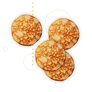 Bag of 4 large blinis