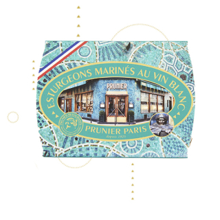 Esturgeons marinés au vin blanc et aux aromates