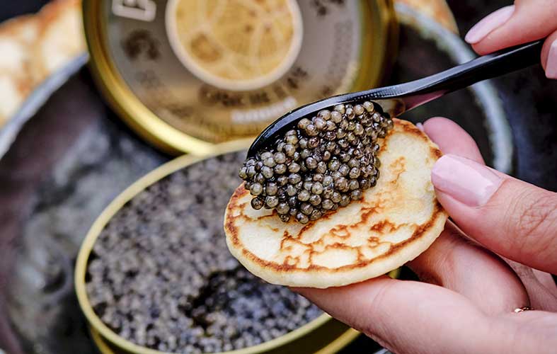 accompagner le caviar 
