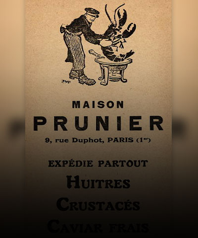 Prunier, l'inventeur du bar &agrave; hu&icirc;tres
