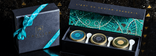 coffrets de caviar français Prunier