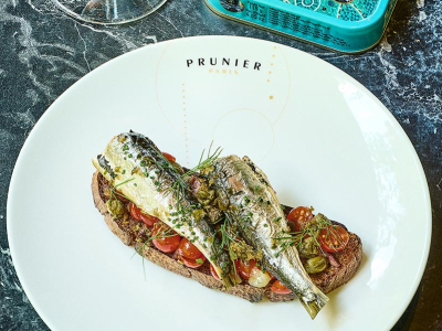 Tartine aux Sardines à la Provençale et sauce vierge, façon Prunier